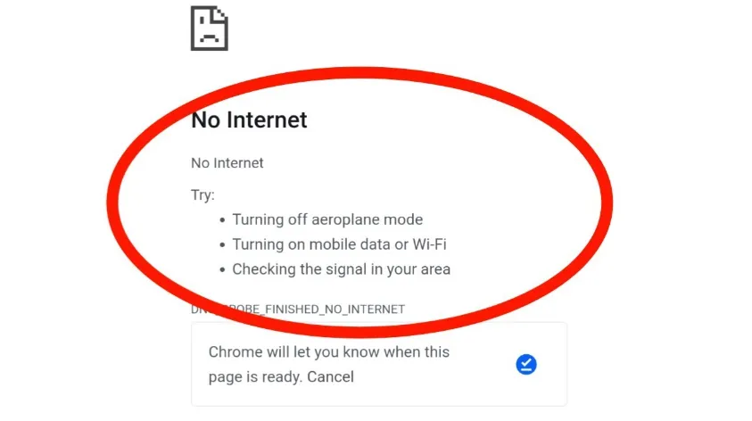 No Internet Chrome Alert Page Ready Soon, Stay Tuned!
